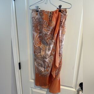 H&M Orange Paisley Sarong